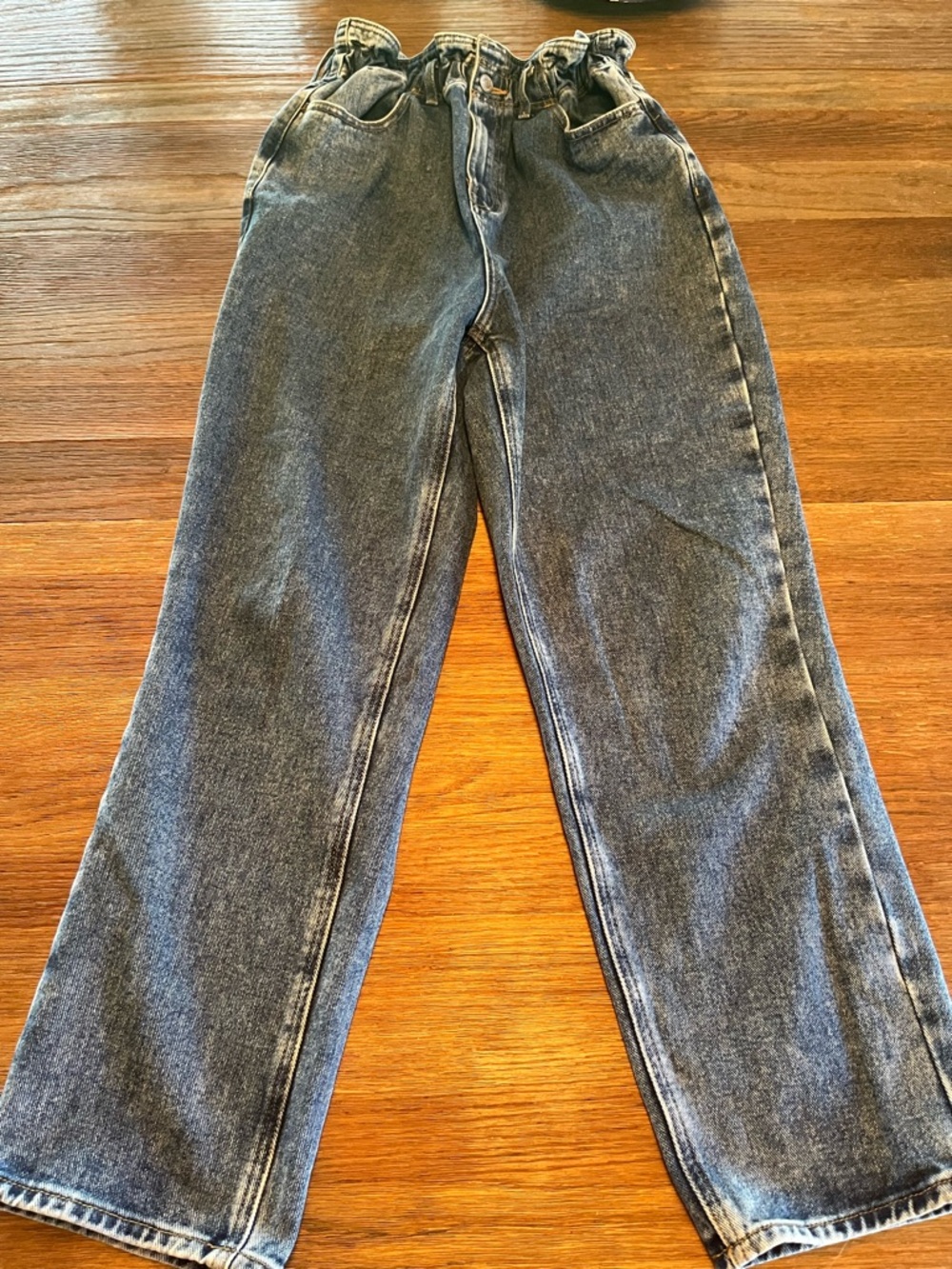 PacSun Light Blue Paperbag Waist Denim Jeans